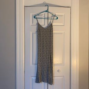 Reformation floral midi dress with slit